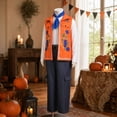 thumbnail image 5 of Vest Jacket Suits Halloween Costumes, Vest Top with Belt and Tie for Cosplay Party, Halloween Costumes for Anime Birthday Party, 5 of 9