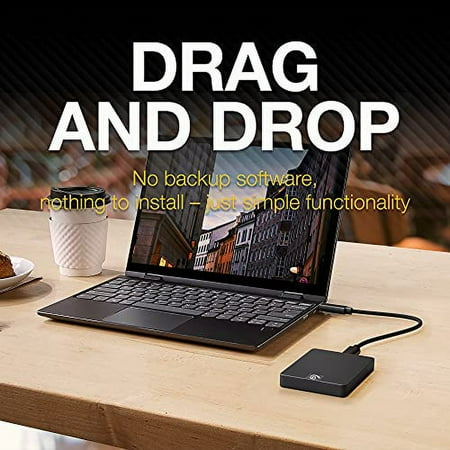 Seagate - Expansion 1TB External USB-C and USB 3.0 Portable Solid State Drive with Rescue Data Recovery Services