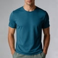 thumbnail image 2 of HOOMEUMY Mesh Workout Shirts for Men Dry Fitted Gym Fast Dry Active Short Sleeve Sports T-Shirt Breathable Wicking, 2 of 8