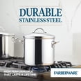 thumbnail image 4 of Olla Farberware Classic de acero inoxidable de 12 litros con tapa, 4 of 6