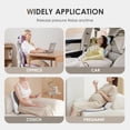 thumbnail image 5 of Florich 3 PCS Seat Cushion for Car Seat Lumbar Support Pillow Car Neck Headrest Pillows Ultrathick Memory Foam Seat Pads Pressure Relief Back Cushion for Office Chair, Gray, 5 of 10