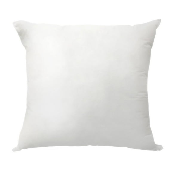 HomeRoots 18" X 18" White Polyester Blown Seam Down Pillow Insert
