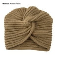 thumbnail image 6 of AYYUFE Women Hat Solid Color Knitted Autumn Winter Stretchy Dome Beanie Headwrap for Daily Wear, 6 of 8
