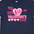 thumbnail image 4 of Inktastic My First Valentine's Day with Pink Heart and Arrow Boys or Girls Baby T-Shirt, 4 of 5