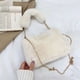 thumbnail image 4 of Bolso de mano de felpa para mujer, mini bolso de mano lindo y esponjoso, bolso de mensajero de felpa de moda, bolso cuadrado, 4 of 5