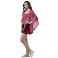 thumbnail image 3 of Moomaya Printed Beach Clothes For Women Tassel Shrug Swim Cover Up Cardigan, 3 of 5