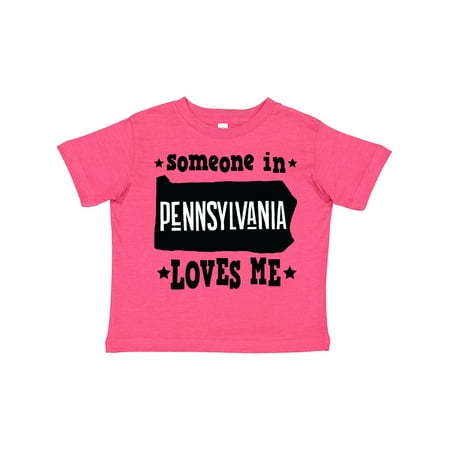 

Inktastic Someone in Pennsylvania Loves Me Boys or Girls Toddler T-Shirt