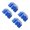 Blue, variant on Yajisi 4pcs 8x32 to 17mm (0.67 inches) Aluminum Hex Adapters for 3.8in Wheels Electric RC Car Truck Option Parts, Blue
