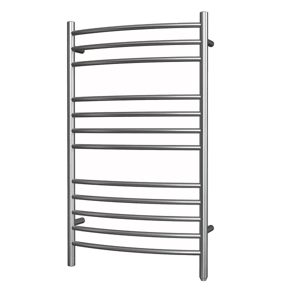 HEATGENE Towel Warmer Wall Mount Electric Plug-in/Hardwired Heated Towel Rack Gun Grey