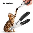 thumbnail image 2 of Cortaúñas para gatos y mascotas, herramienta de aseo para mascotas, tijeras para el cuidado de gatos, gatitos, cachorros, gatitos, perros pequeños, conejos u otros animales pequeños (negro), 2 of 6