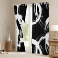 thumbnail image 3 of Homewish Graffiti Stripe Circular Black Out Curtains,Abstract Geometric Desgin Curtains Pack of 2 (42x63 Each),Black White Bedroom Curtains For Boys Kids,Breathable Home Decor, 3 of 6