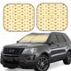thumbnail image 1 of Balery Cute Yellow Duck Parasol para parabrisas de coche de 2 piezas | Parasol plegable para parabrisas delantero de coche para la mayoría de sedanes-Small, 1 of 6