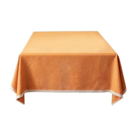 

Tablecloth Cotton Linen Table Cloth Fabric Wrinkle Free Washable Table Cover for Kitchen Dinning Tabletop Decor
