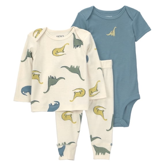 Conjunto Child of Mine para Bebé Niño 2 Piezas con Estampado de Dinosaurios Azul Talla 6-9 Meses