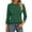 Army Green, variant on ABATAB 3/4 Length Sleeve Tops for Women Comfy Business Work Casual Tunic Shirts Solid Color Crew Neck Summer Fall Pullover(X-Large,White)
