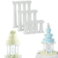 thumbnail image 2 of Flmtop 4Pcs/Set Cake Rods Non-stick Reusable Plastic Delicate Cake Standing Grecian Pillars Gathering Supplies, 2 of 10