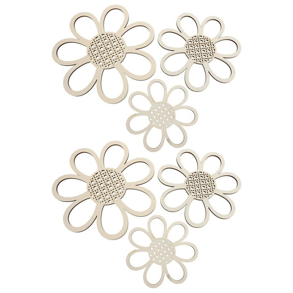 GOOHOCHY Wooden Daisy wall Art Hanging Plaque for Farmhouse Bathroom Decor in Assorted Color Various Sizes Available