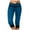 1# Dark Blue, variant on Dyegold Capris for Women Casual Summer Fashion Lightweight Stretch Skimmer Pants Drawstring Capri Pant Plus Size Activewear