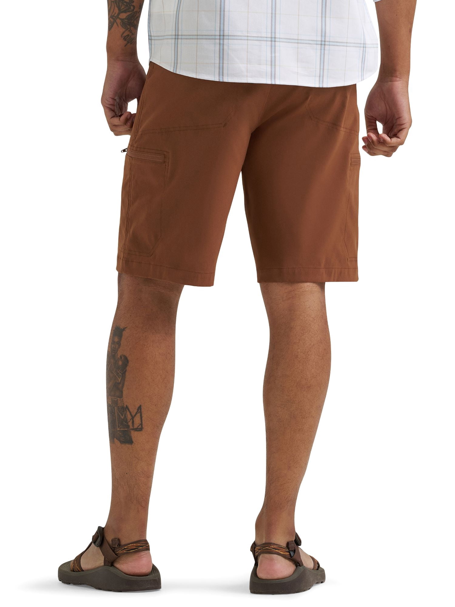 Wrangler® Men's and Big Men's Outdoor Performance Zip Cargo Short with UPF 50+, Sizes 30-48
