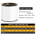 thumbnail image 2 of Autoez Super Strong 12-100LB PE Braided Fishing Line 4/8 Strands Abrasion Resistant 328-1093 Yds, 2 of 6