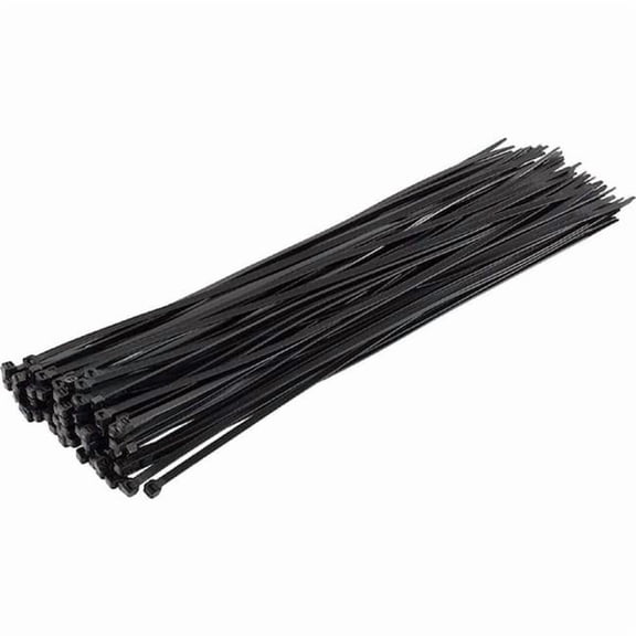 Micro Connectors MSC-214B-5P 14 in. Cable Zip Tie - 50 lbs Multi-Purpose Self-Locking - Black - Pack of 500