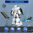 thumbnail image 2 of Jouets VAV pour Garçons et Filles de 6 à 10 Ans, Jouet Robot Télécommandé Rechargeable, Robot RC Programmable Intelligent avec Détection de Gestes 2.4GHz, Cadeaux de Noël Anniversaire, 2 of 6