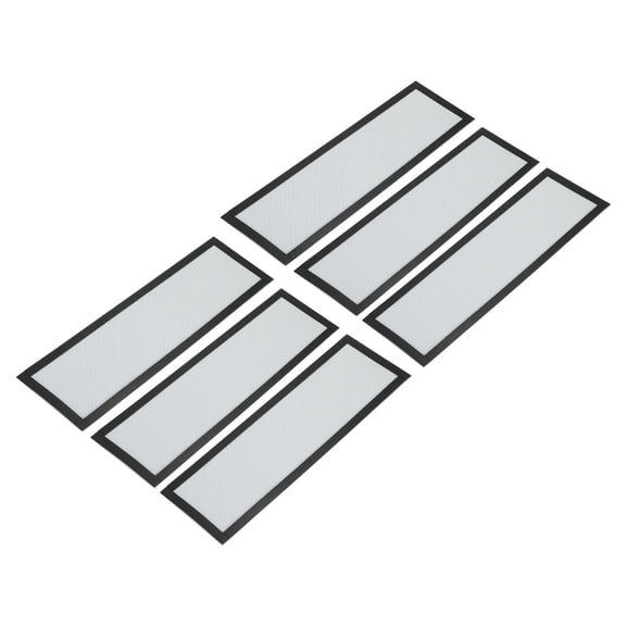 6Pcs Floor Vent Covers, 12"x4" Magnetic Floor Register Air Vent Screen, White