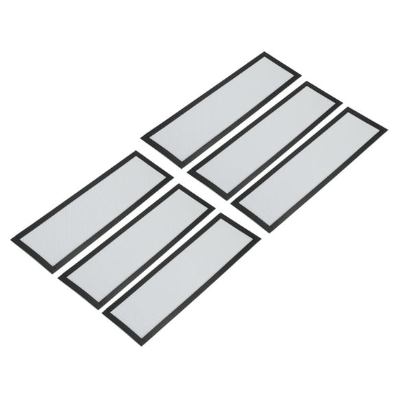 6Pcs Cubiertas de ventilación de suelo, 12"x4" Pantalla de ventilación magnética, Blanca