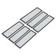thumbnail image 1 of 6Pcs Cubiertas de ventilación de suelo, 12"x4" Pantalla de ventilación magnética, Blanca, 1 of 5