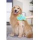 thumbnail image 3 of Juego de toallas para perros, bata ajustable de microfibra Pawyee L Blue Dino, 3 of 8