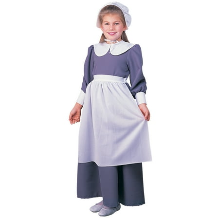 Pilgrim Girl Thanksgiving School Project Costume R882623 - Small (4-6)