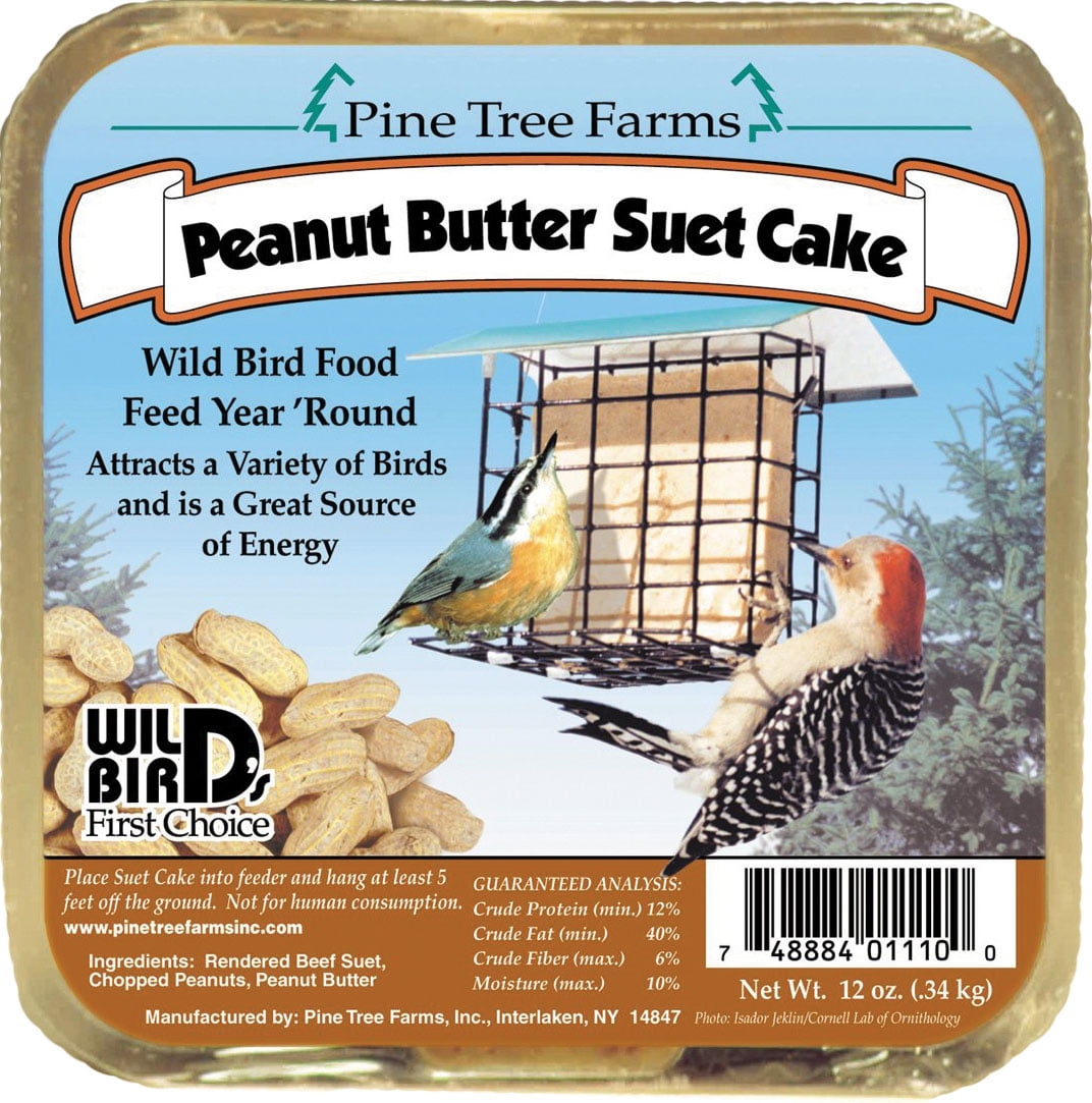 PACK of 12  Peanut Crunch Suet Cake Bird Treats Food 11.25OZ 