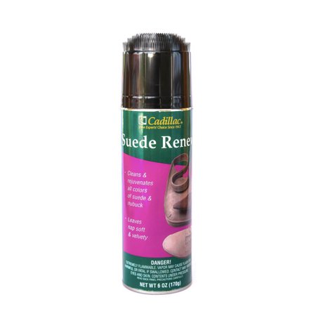 Spray Brush - Cadillac Suede/Nubuck Re Neutral Cleaner Conditioner Brush Cap 6 oz Spray Can