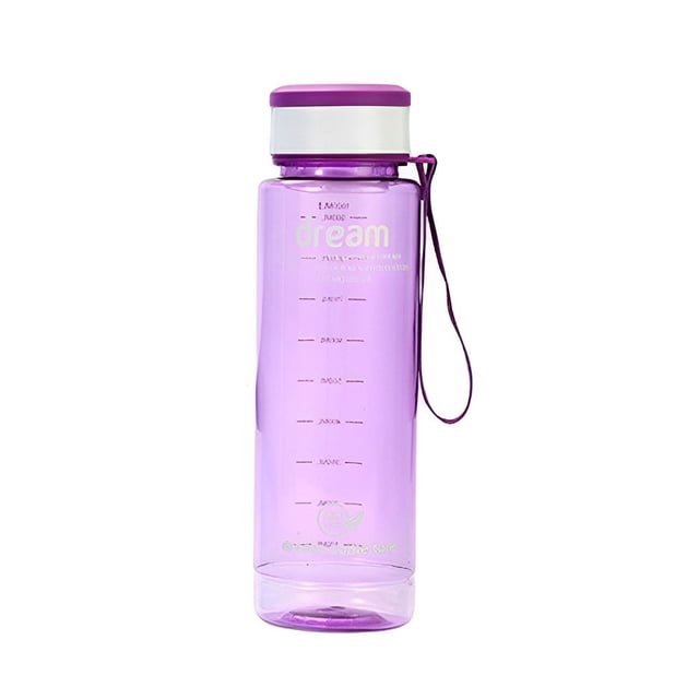 Advancent Botella de agua de generalizado, tetera de plástico para fugas de té, jarras para deportes al aire libre, taza para parejas, taza Utensilios de cocina Púrpura