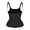 Black, variant on yunLCZ Shapewear for women Waist Trainer Vest For Women Zipper Corset Body Shaper For Control Cincher Sweat Saunatank Top Oversized Zipper With 9 Bone Shaped Shoulder Straps For Shaping Clothes