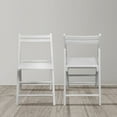 thumbnail image 3 of Casual Home Wooden Folding Chairs 2-Pcs Set - White, 3 of 4