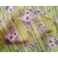 thumbnail image 4 of oneOone Silk Tabby Fabric Stripe|Watercolor Leaves & Peony Floral_Printed Fabric 1 Yard 42 Inch Wide, 4 of 4
