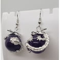thumbnail image 6 of Natural Amethyst Silver Dragon Earrings, 6 of 7