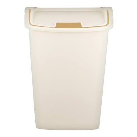 Mahogany Wastebasket - Rubbermaid Dual Action 11.3 Gal Wastebasket, 1.0 CT