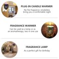 thumbnail image 5 of Wax Lamp Smokeless Candle Warmer Electric Plastic Glass 3d Plug-in Office Household, 5 of 6