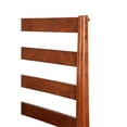 thumbnail image 6 of Alpine Furniture Flynn Queen Wood Bed with Slat Back Headboard in Acorn (Brown), 6 of 7