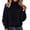 Black, variant on Comdrip Oversized Sweaters for Women Cable Knit Turtleneck Casual Soft Cozy Long Sleeve Pullover Fall Winter Daily Office Sweaters Beige L