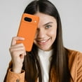 thumbnail image 5 of KOMI for Google Pixel 8 Case, Liquid Silicone Case with 2X Screen Protectors, Full Body Protective Cover, Shockproof, Slim Phone Case, Anti-Scratch Soft Microfiber Lining 6.2", Orange, 5 of 5