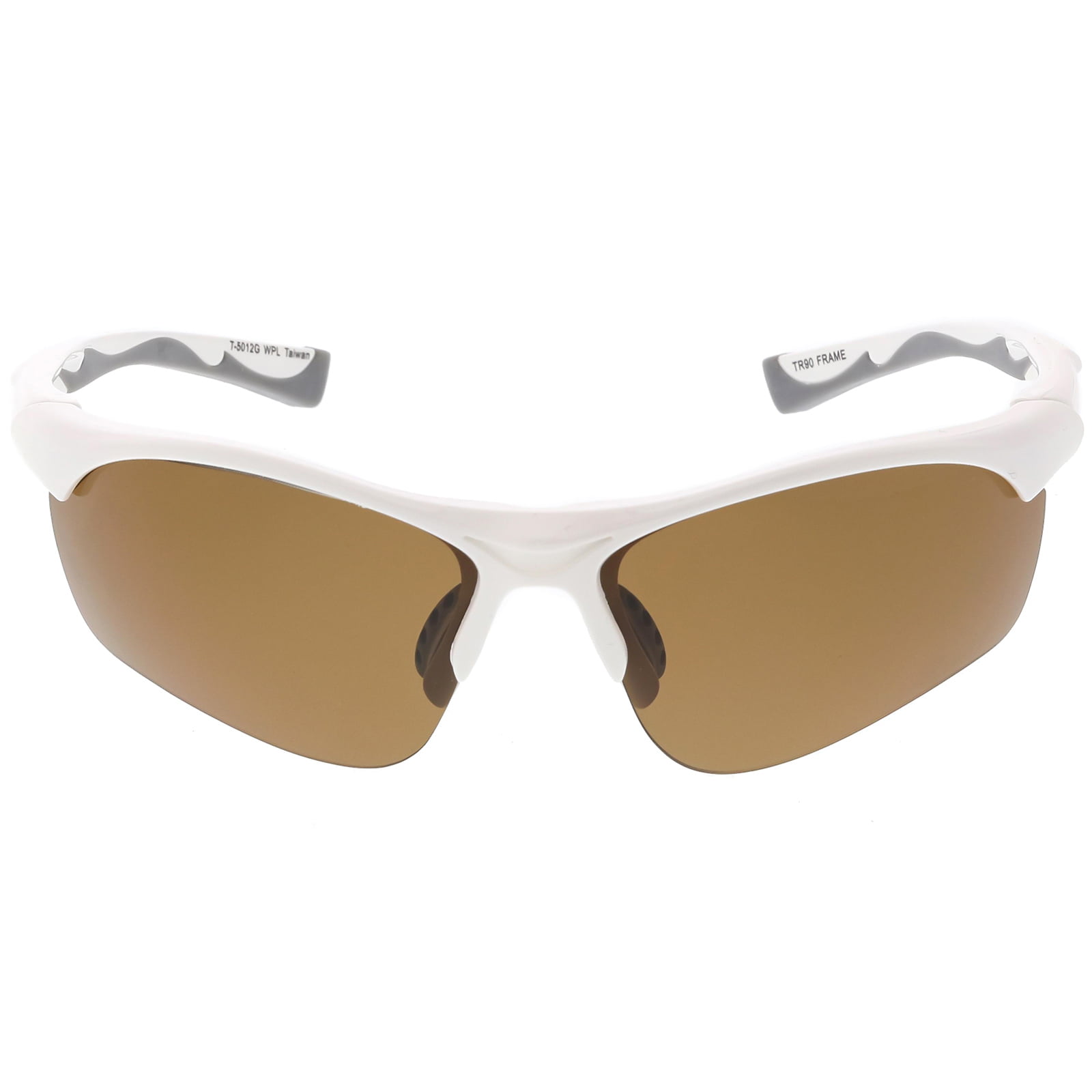 Polarized Rimless Warp Light Weight Mens Comfort Fit Sport Sunglasses 