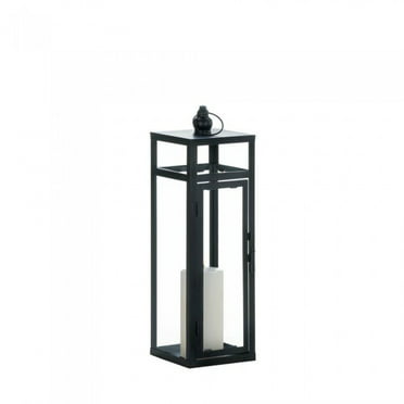 Tall Black Contemporary Lantern
