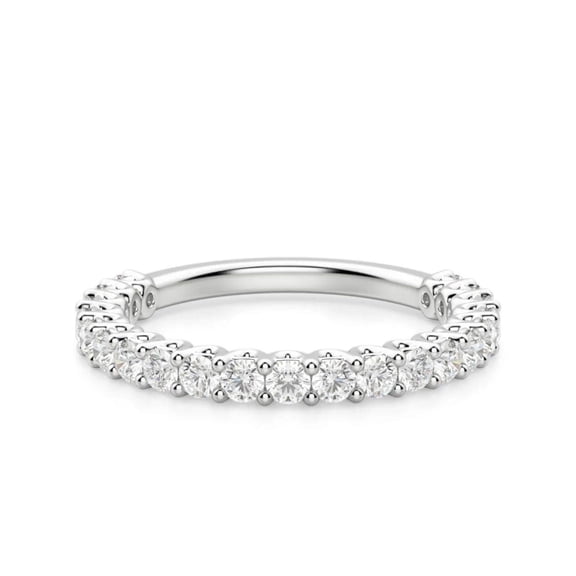 1.40 TCW Round Brilliant Cut Eternity Wedding Ring 925 Silver