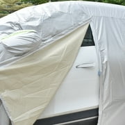 Pecham Car Cover Waterproof with Side Door Zipper All Weather Upgraded UV Protective Vehicle Cover-208*79*59 inch