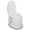 White, variant on Portable Toilet | Indoor Outdoor Commode w/Detachable Inner Bucket & Removable Paper Holder, Lightweight & Compact for Camping, Boat, Van, Emergency Use (Grey)