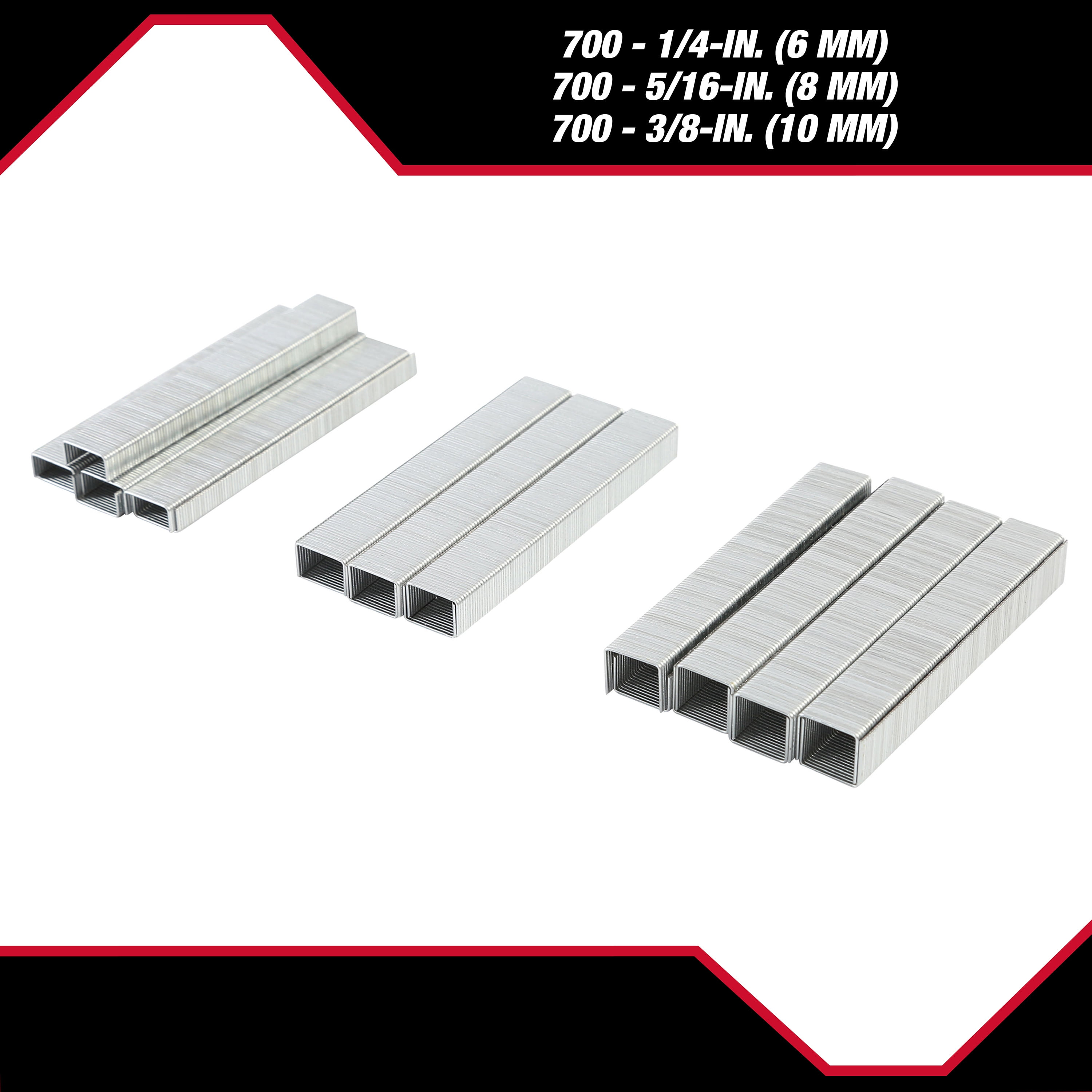 (2 pack) Hyper Tough Light Duty Staple Assortment, 2100-piece