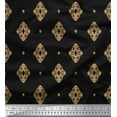 thumbnail image 1 of Soimoi Cotton Poplin Fabric Filigree Damask Print Sewing Fabric Yard 56 Inch Wide, 1 of 3